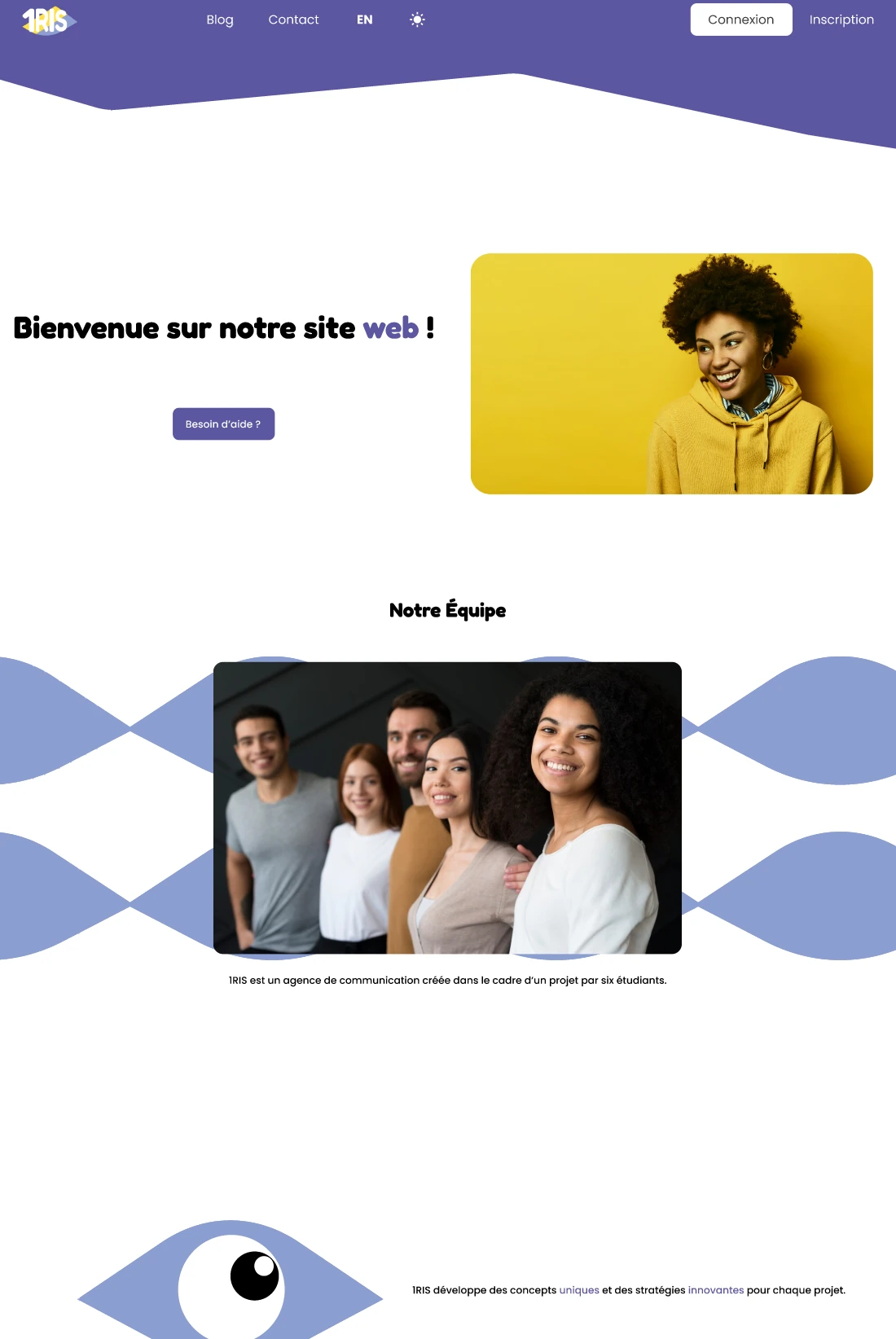 Prototype interactif Figma — parcours cliquable du site