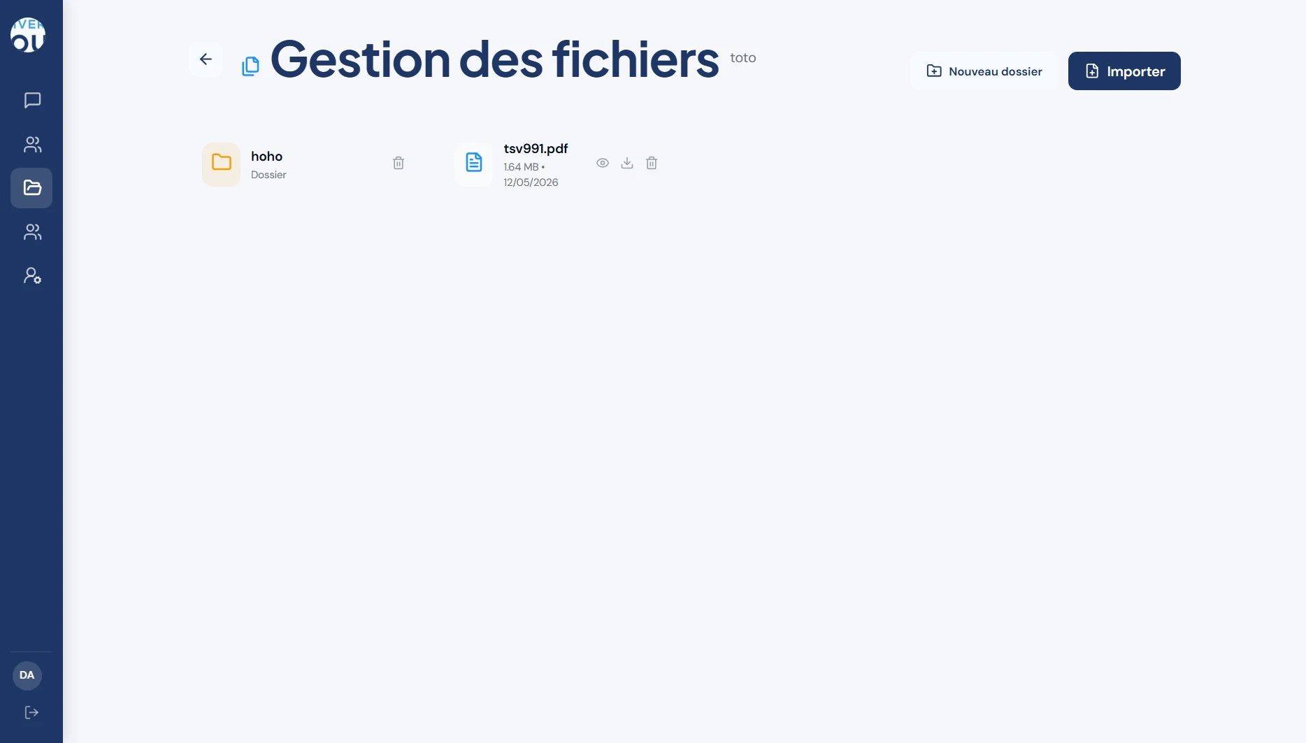 Gestion des fichiers — dossiers et partage de documents